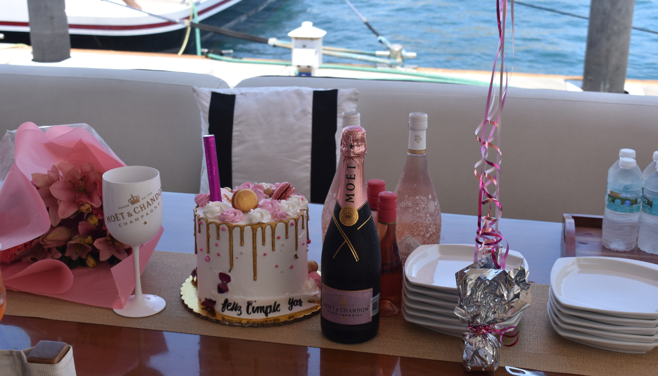 Birthday celebration on a yacht in Cabo